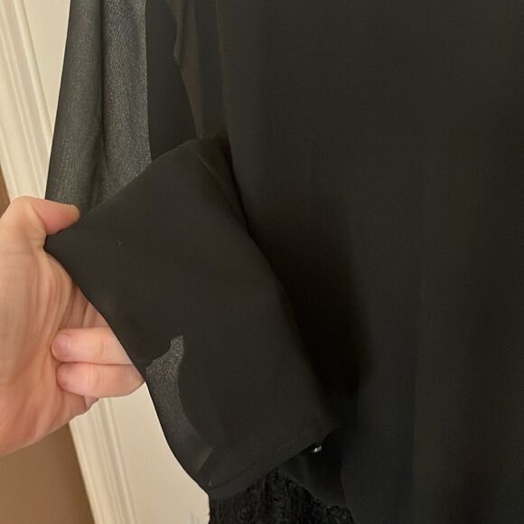 BCBGeneration Long sleeve romper small Black - Picture 5 of 10